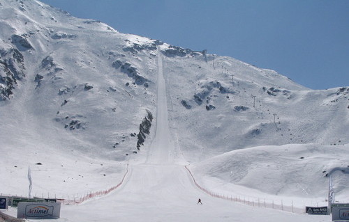 Flying Kilometre Ski Run Les Arcs