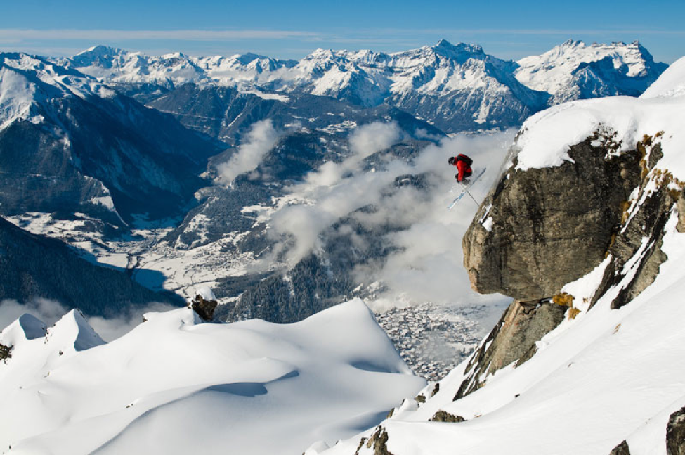 How To Ski Off Cliff Drops Cornices