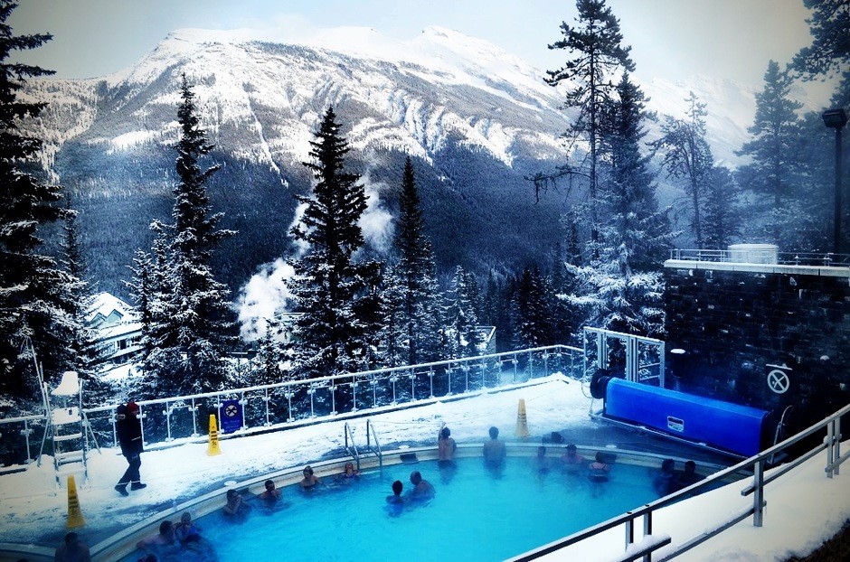 Outdoor Hot Springs in Banff