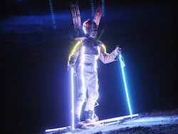 Illuminated Ski Poles